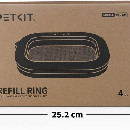 PETKIT Cat Litter Bags, for PUROBOT ULTRA Self-Cleaning Cat Litter Trays, 4 Rolls, Large Capacity, Bin Bags for Self-Cleaning Cat Litter Trays