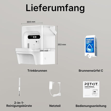 PETKIT EverSweet Ultra Cat Drinking Fountain with AI Camera, 5L Fresh/Waste Water Separation, Filterless Design, Automatic Water Dispenser for Cats and Small Dogs, App Control, 5GHz/2.4GHz WiFi