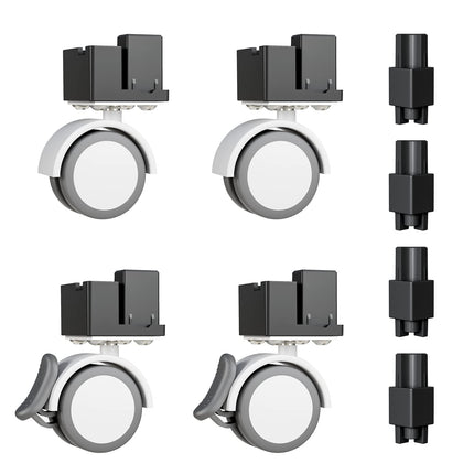 BUCATSTATE Universal Wheel and Stacker Accessories, Cage Accessories that Supports Moving and Stacking, Only for BUCATSTATE Hamster Cage 3.0, Does not apply to Cage 2.0 (White)