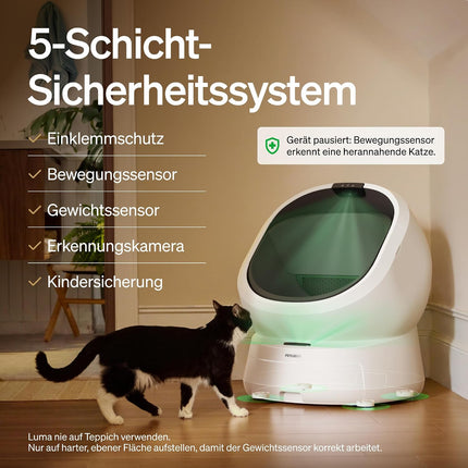 PETLIBRO Luma Cat Litter Tray Self-Cleaning with AI Camera