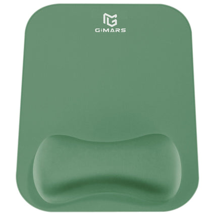 Gimars Mouse Mat with Gel Cushion, Ergonomic Mouse Pad with Hand Rest, Gel Memory Foam Waterproof Mouse Pads with Wrist Rest for Computer Laptop Offfice Home, Black