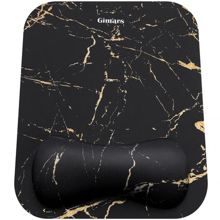 Gimars Mouse Mat with Gel Cushion, Ergonomic Mouse Mat with Hand Rest, Gel Memory Foam Waterproof Mouse Pads with Wrist Rest for Computer Laptop Offfice Home Topographic Map