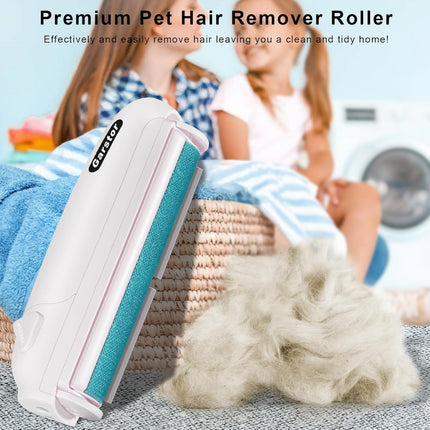 Bürste zum Entfernen von Tierhaaren für Hunde und Katzen, wiederverwendbar, zum Entfernen von Fell, Fusselrolle für Teppich, Sofa, Bett und Möbel, Blau