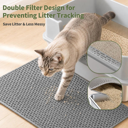 Gimars XXL Heavy Duty Stainless Steel Cat Litter Tray 58 x 38 x 26 cm - 35 L Large Cat Litter Tray with High Side Wall & Side Opening, Robust, Odourless & Easy to Clean for Large Cats & Multi-Cat Household