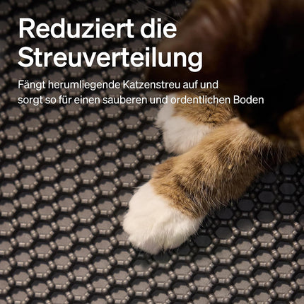 PETLIBRO Cat Litter Catcher Mat, Waterproof and Non-Slip, Large Litter Mat 65 × 68 cm, Durable, Effectively Catches Litter, Easy to Clean