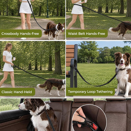Gimars Free Handle Dog Lead for Hanging and Jogging