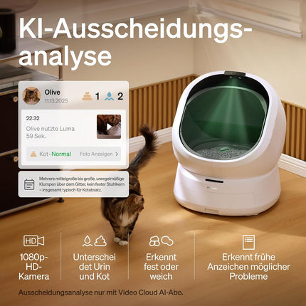 PETLIBRO Luma Cat Litter Tray Self-Cleaning with AI Camera