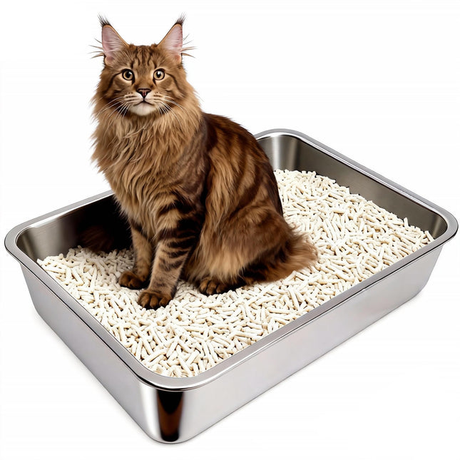 Gimars Selbstreinigende Katzentoilette mit offenem Design, Automatisches Katzenklo für mehrere Katzen & Senioren, App-Steuerung mit Sicherheitssensoren, Geruchsarm, inkl. Müllbeutel & Streumatte