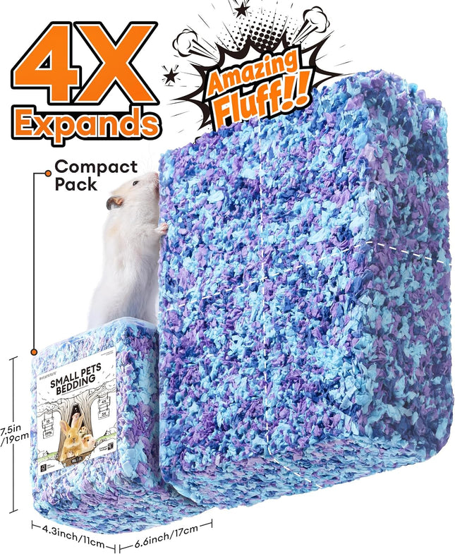 BUCATSTATE Hamster Litter, 15 L, Really 99.9% Dust-Free Paper Bedding for Rodents with Odour Control, Small Animal Litter, Dwarf Hamster Litter for Mice, Gerbils, Rats (Harvest Sunset)